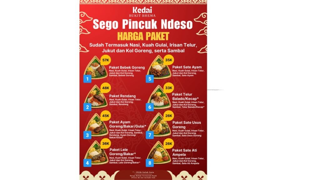 menu lebaran 2026 magelang