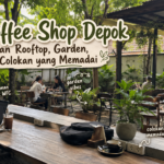 Suasana coffee shop Depok dengan rooftop aesthetic
