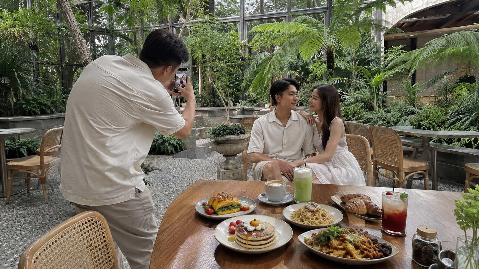 Suasana restoran instagramable Gading Serpong yang minimalis dan modern
